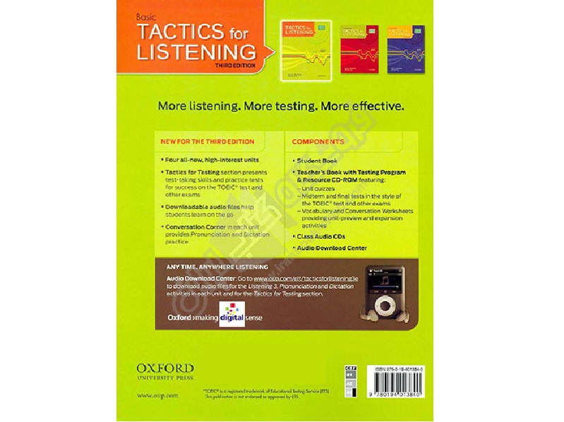 کتاب زبان انگلیسی Tactics for listening